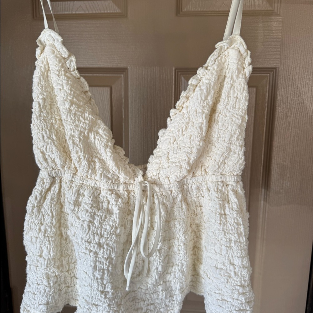 Princess Polly Cream Top